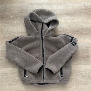 Abercrombie & Fitch Tan Teddy Jacket Cozy Style